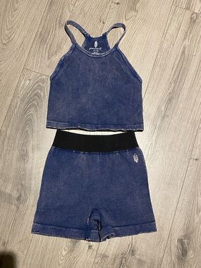 Free People Ribbed workout set, size M/L